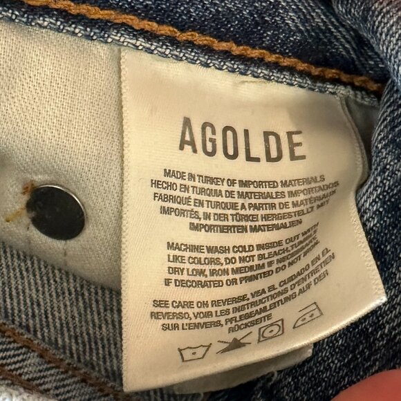 AGOLDE 90s Straight Leg Midwash Jean - Picture 3 of 3